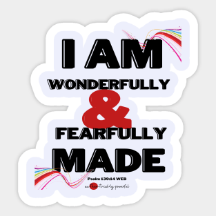 I Am Wonderfully... Sticker